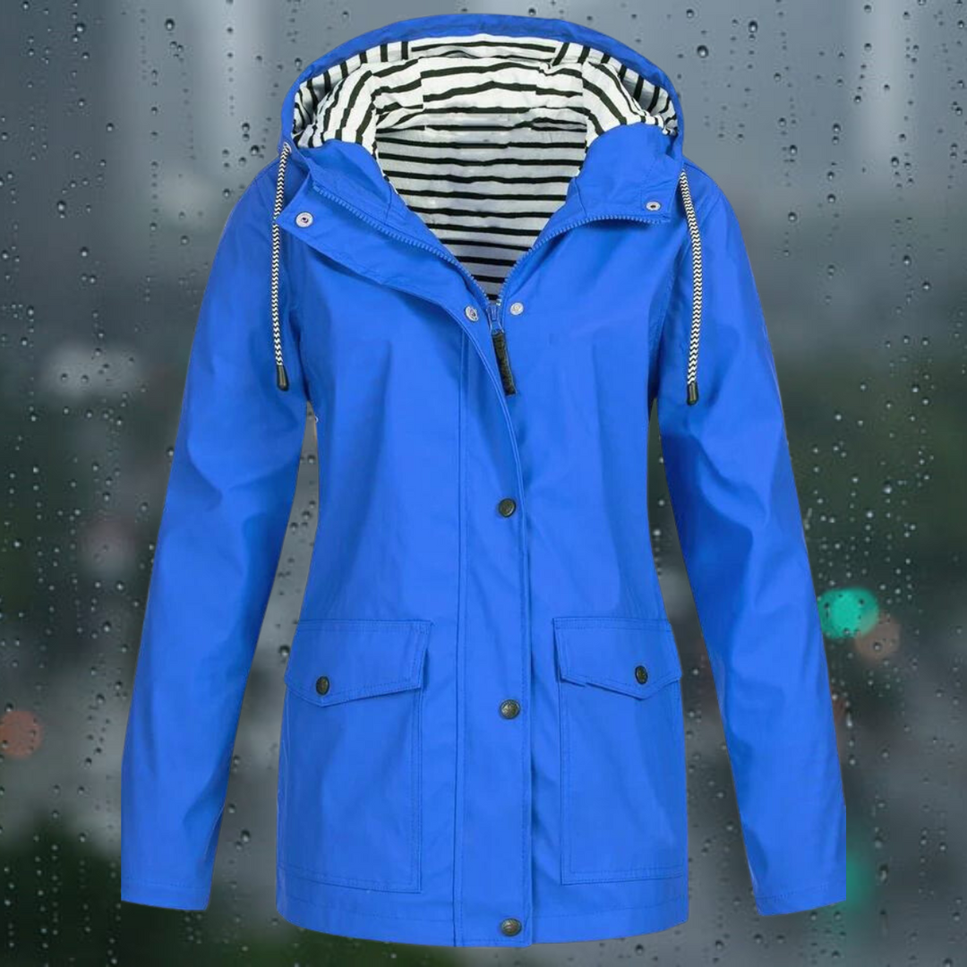 Hellee - Casual Long Hooded Windbreaker Trench Coat