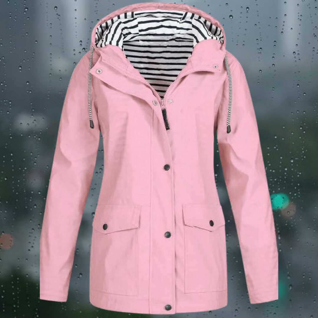 Hellee - Casual Long Hooded Windbreaker Trench Coat