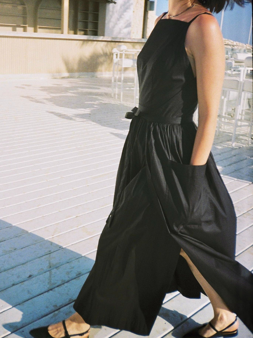 Seamless Sun Midi Dress with Waist Detail