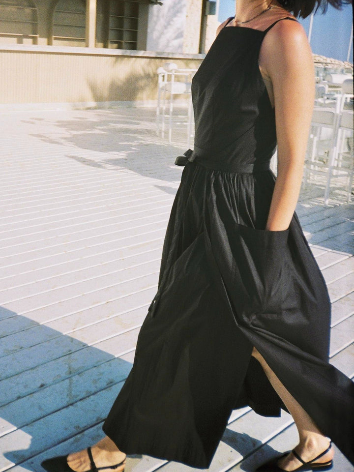 Seamless Sun Midi Dress with Waist Detail