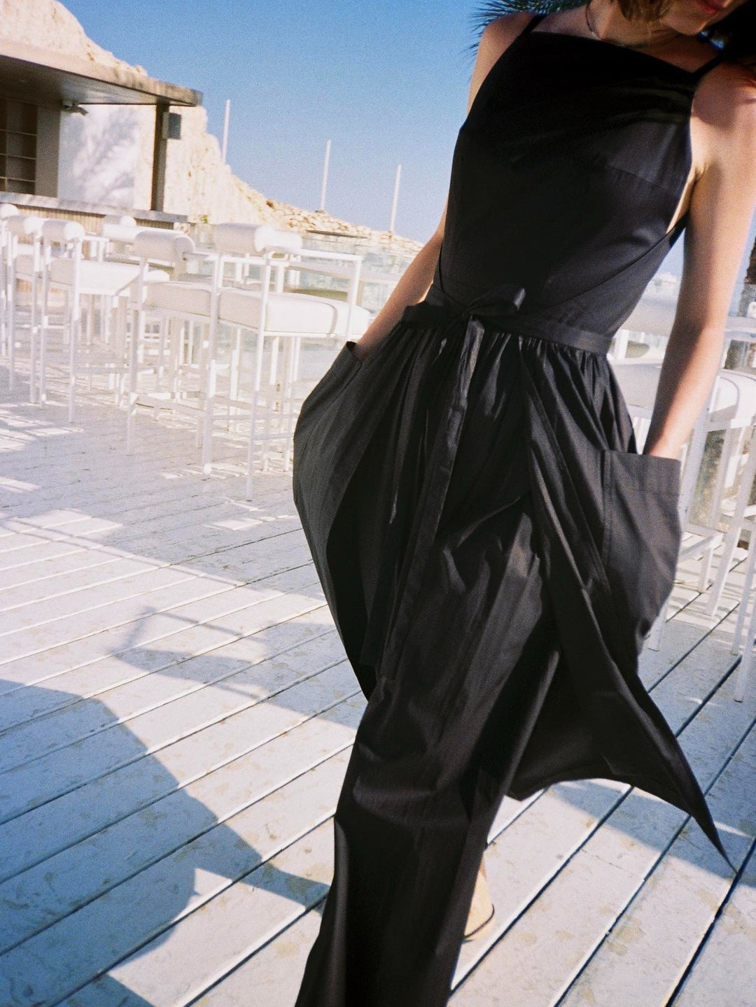 Seamless Sun Midi Dress with Waist Detail
