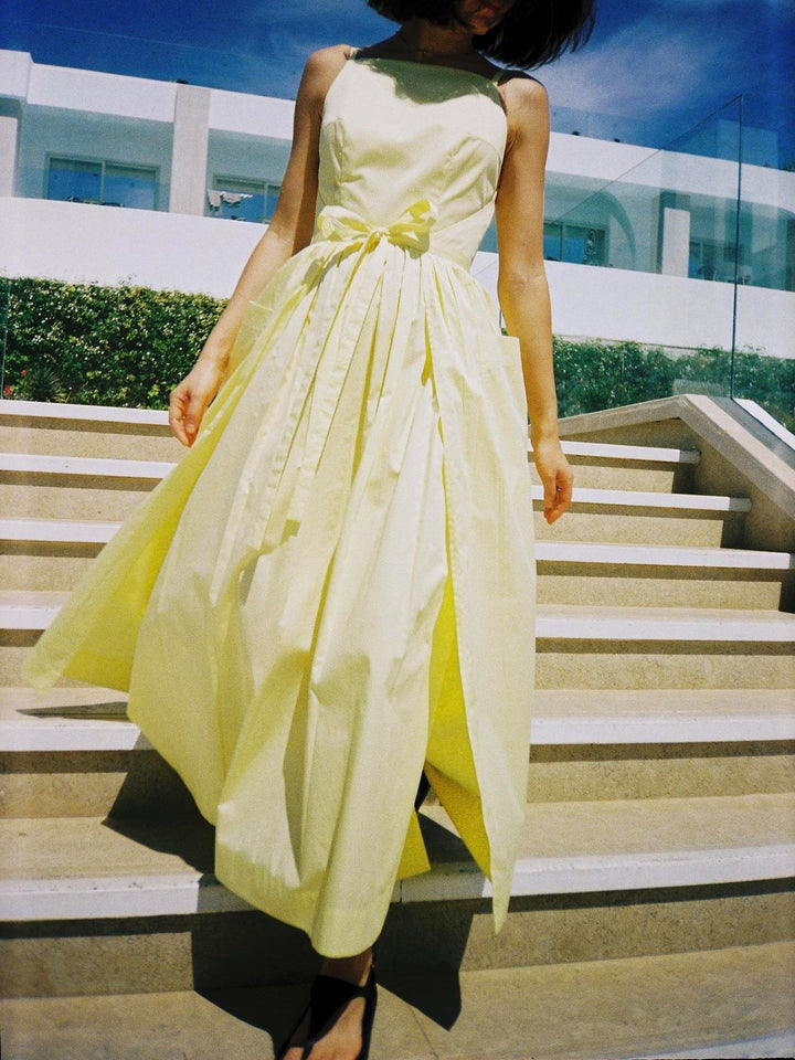 Seamless Sun Midi Dress with Waist Detail