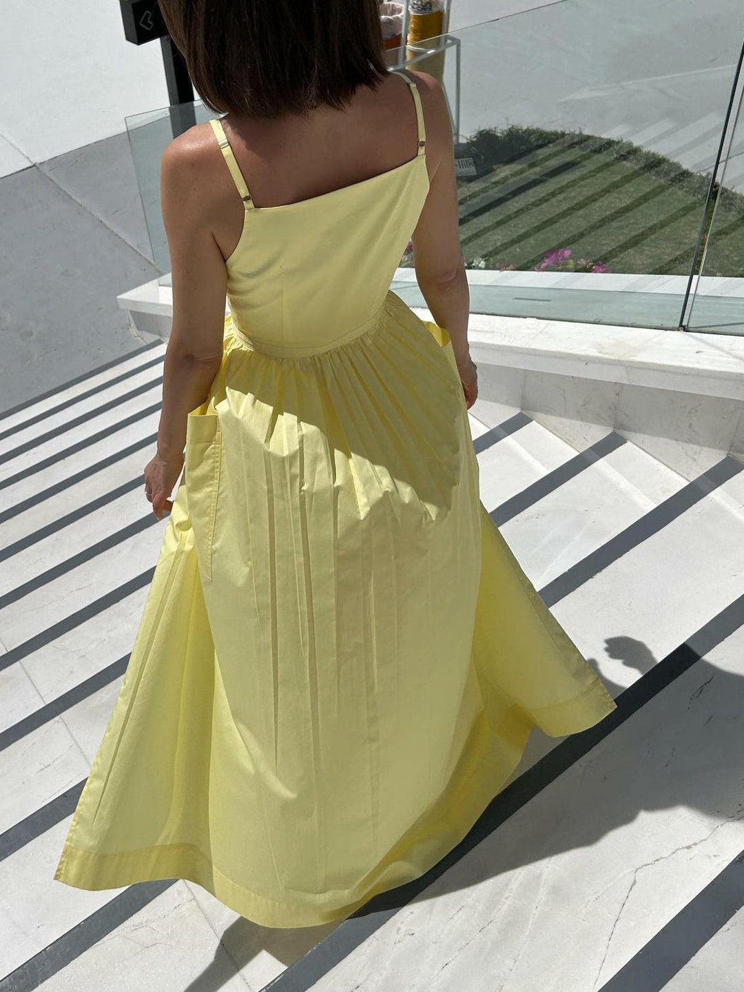 Seamless Sun Midi Dress with Waist Detail