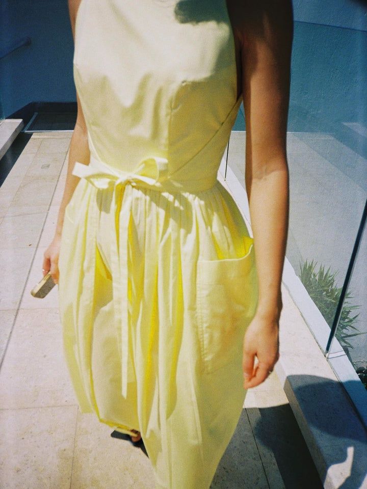 Seamless Sun Midi Dress with Waist Detail