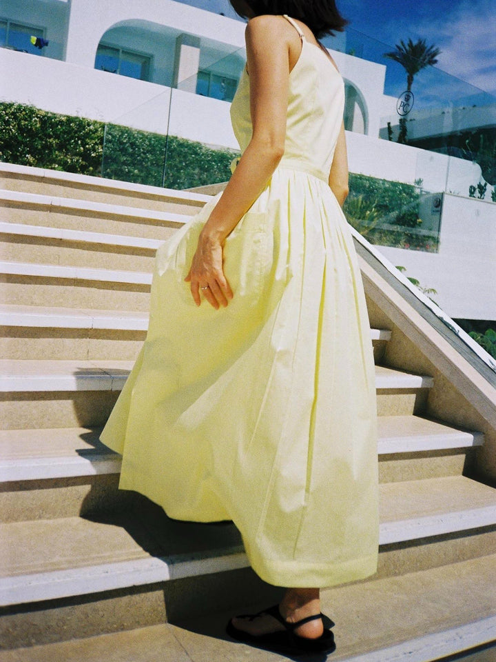 Seamless Sun Midi Dress with Waist Detail