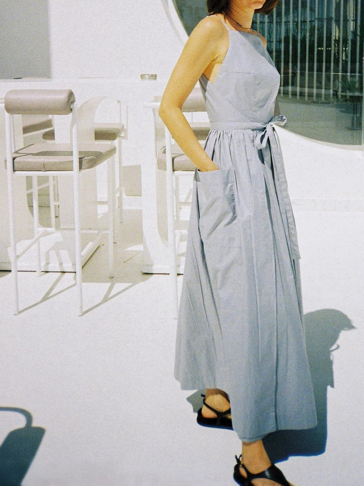 Seamless Sun Midi Dress with Waist Detail