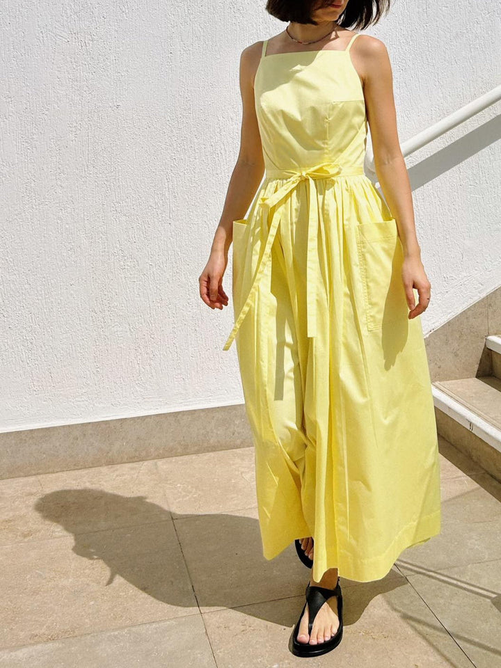Seamless Sun Midi Dress with Waist Detail