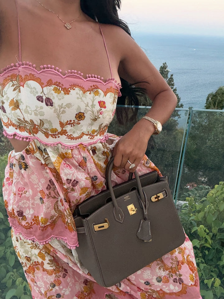 שמלת מקסי בצבע לורל