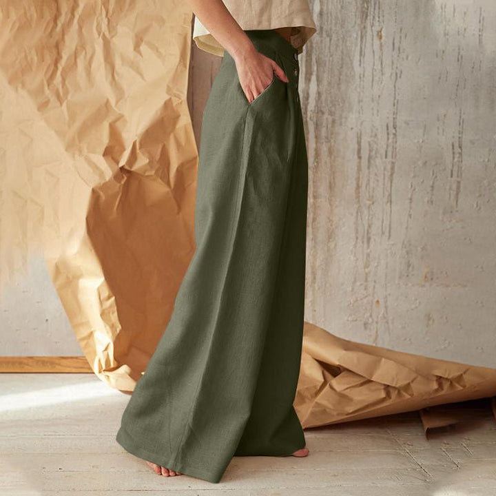 מכנסיים קלאסיים עם כיסים מכופתרים