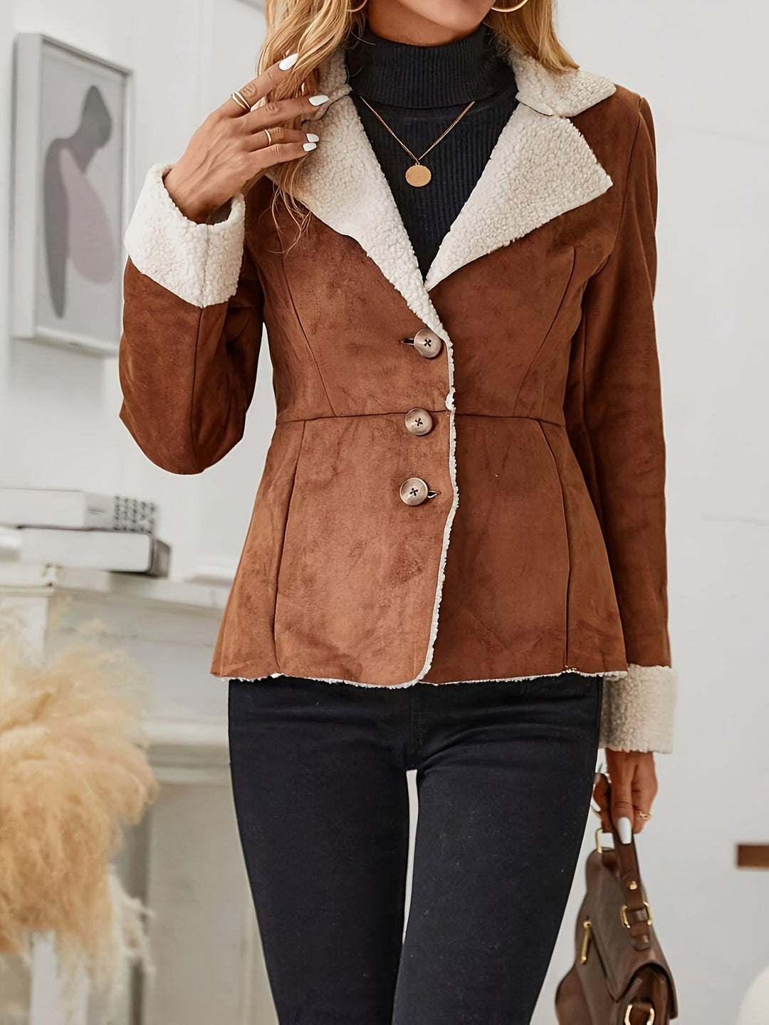 Isabella™ Women's Plush Faux Fur Coat