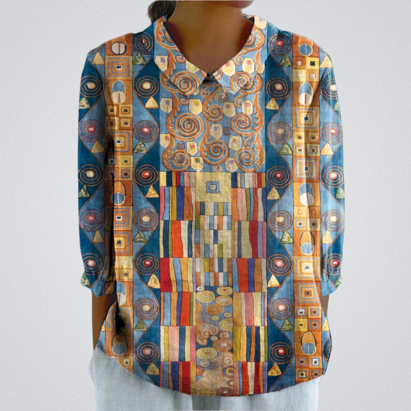 Golden Mosaic Blouse by Lorraine