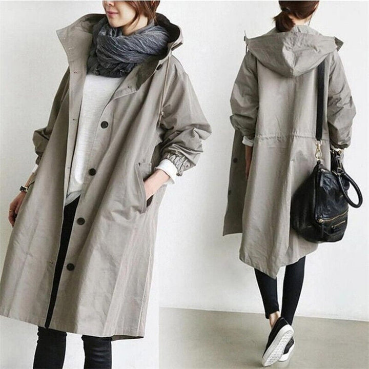 Waterproof Oversized Hooded Windbreaker Raincoat