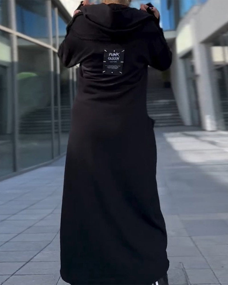 שמלה קז'ואל בצבע אחיד שיקית