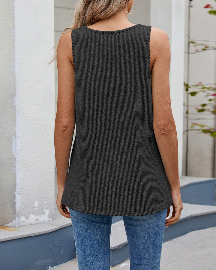 Chic Solid Color Women's Tank Top
