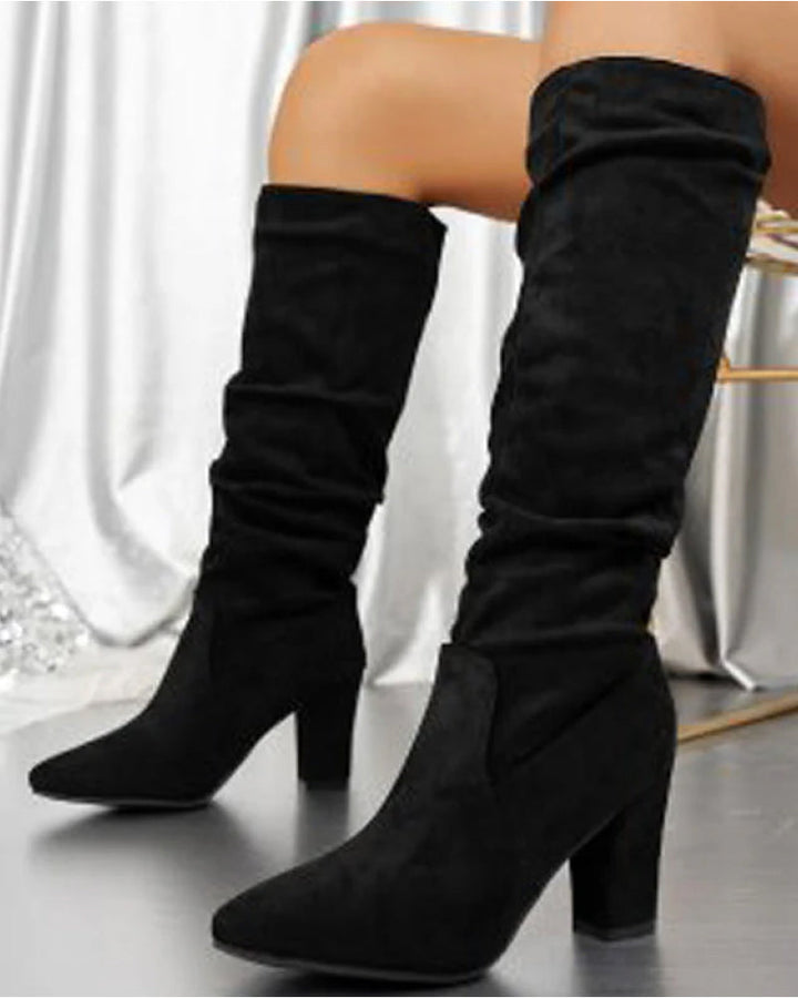 🌟 Just In – Bestselling Stylish High Heel Boots for Women in Solid Colors!