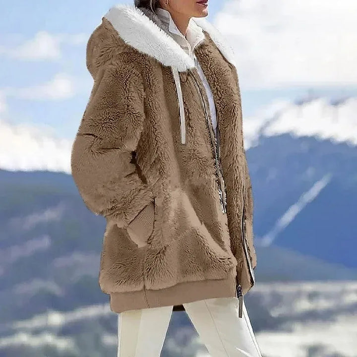 Isabella™ Women's Hooded Winter Jacket with Zipper