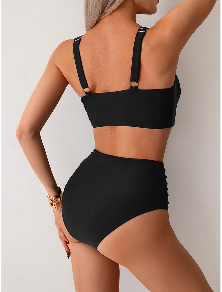 Shirley - Gathered Fabric Bikini