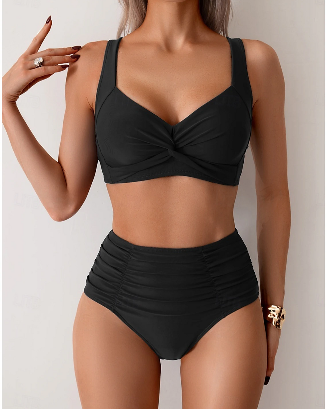 Shirley - Gathered Fabric Bikini