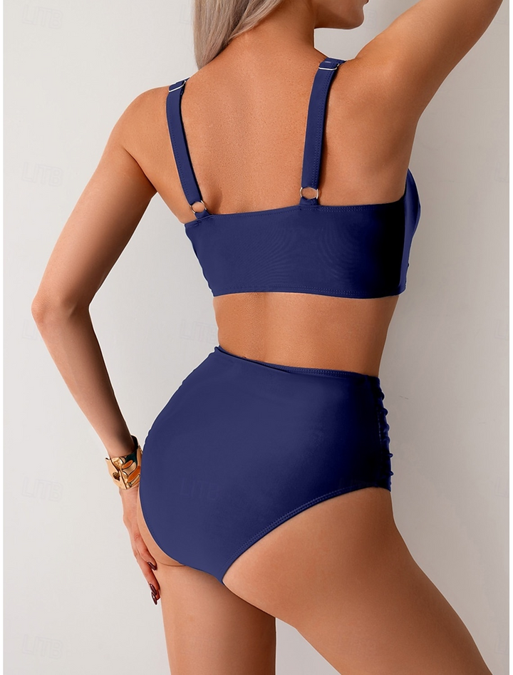 Shirley - Gathered Fabric Bikini