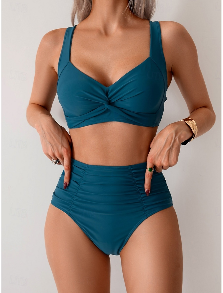 Shirley - Gathered Fabric Bikini