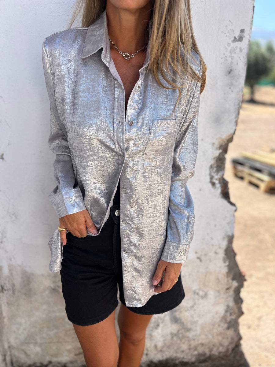 Trendy Suede Casual Lapel Shirt