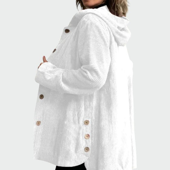 Cordia - Cozy Hooded Corduroy Jacket