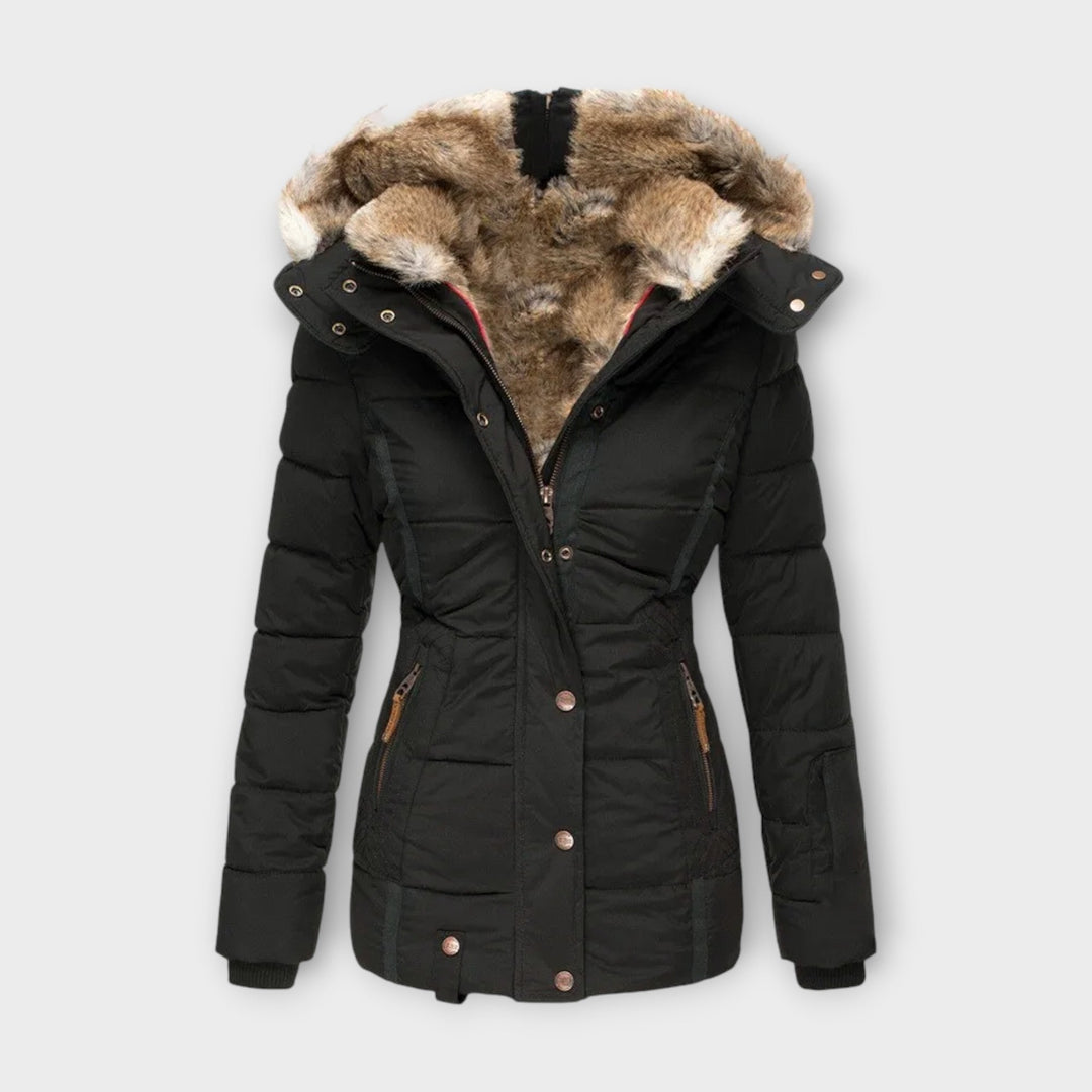 Emine – Comfortable Faux Fur-Lined Coat