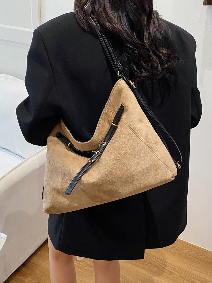 Elegant Vintage Suede Multi-Functional Shoulder and Crossbody Bag