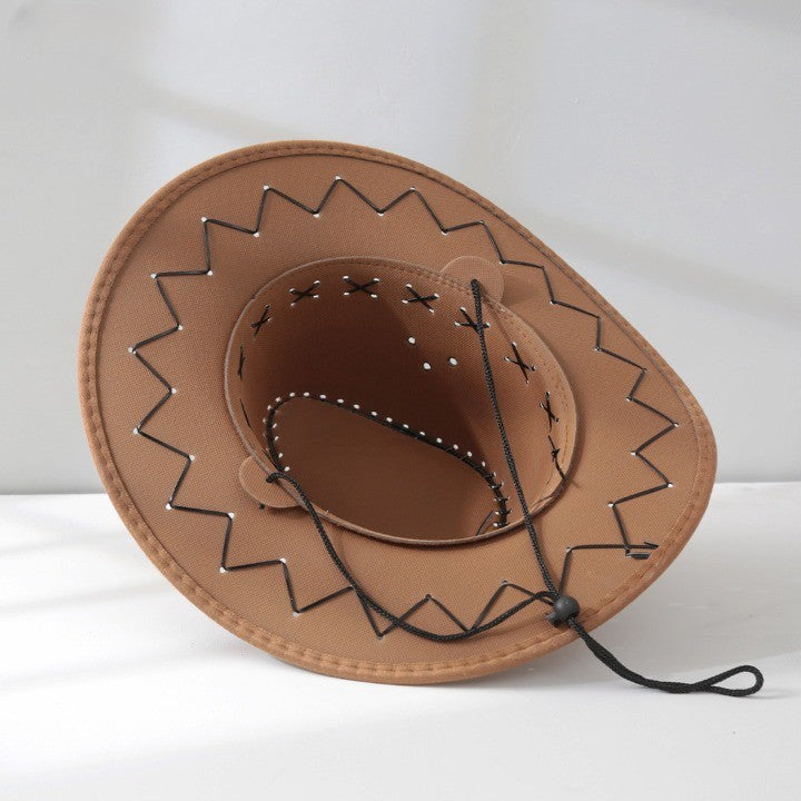Outdoor Cowboy Sun Visor Hat - Western Knight Style