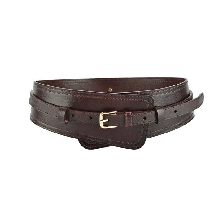 Trendy Women's Imitation Leather Wide Harness Belt