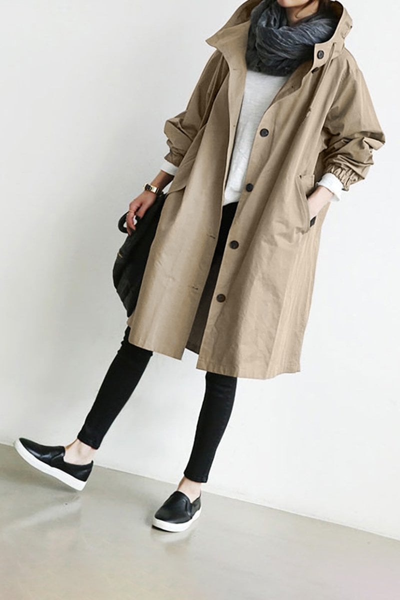 Waterproof Oversized Hooded Windbreaker Raincoat