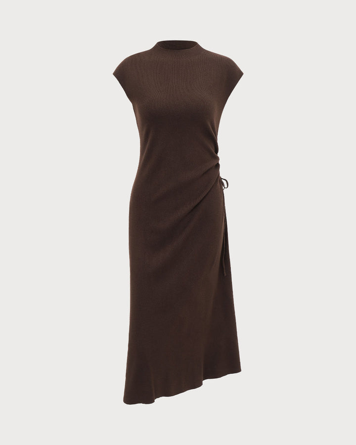 קפה – Figurbetontes Wende-Pulloverkleid für Frauen