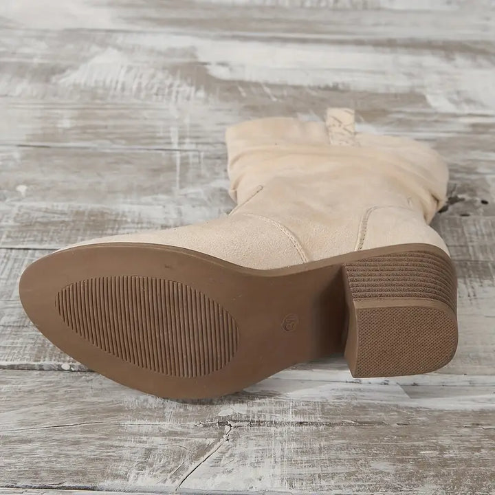 Retro Western Cowboy Ankle Boots with Tassels