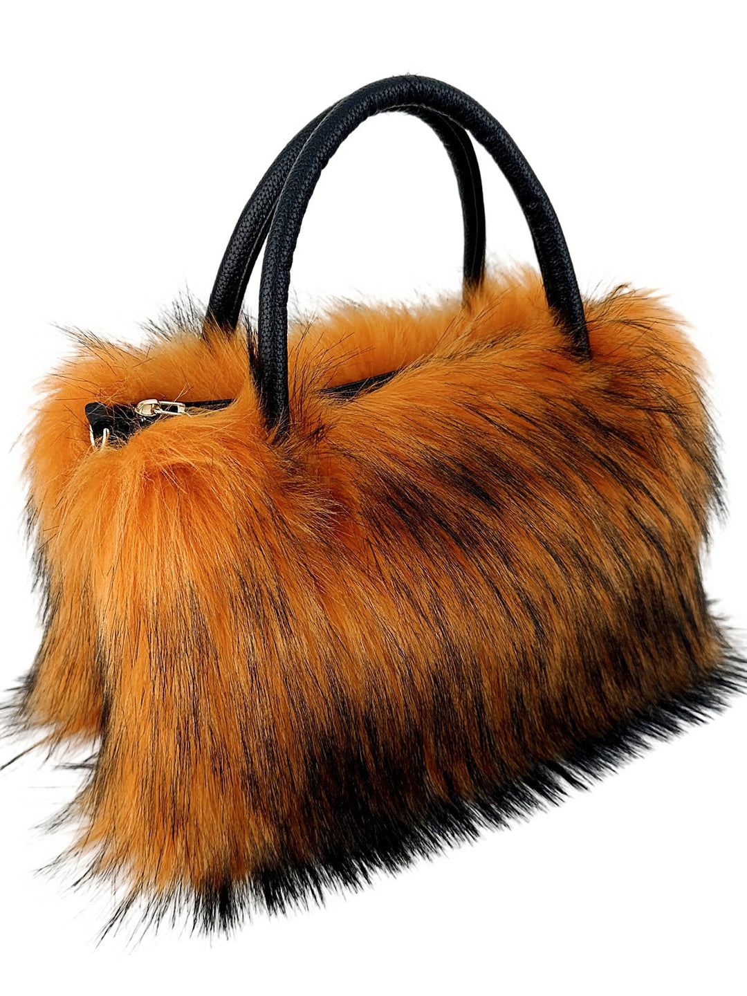 Chic Faux Fur Crossbody Bag with Trendy Chain Strap