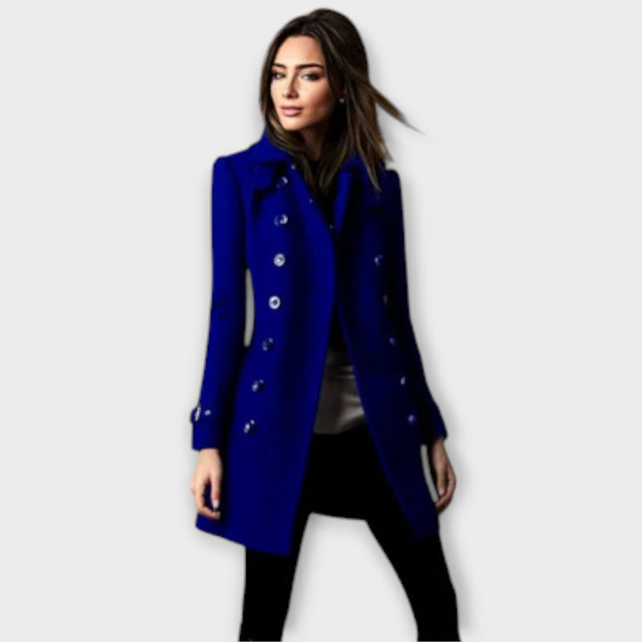Linda – Classic Double-Breasted Trench Coat