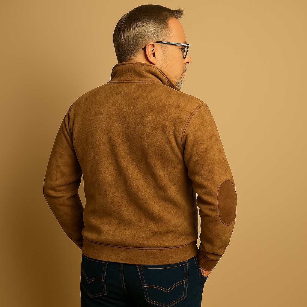 תמר מצב | סוודר קלסי עם חצי רוכסן