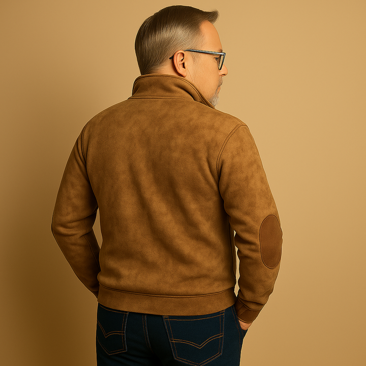 תמר מצב | סוודר קלסי עם חצי רוכסן