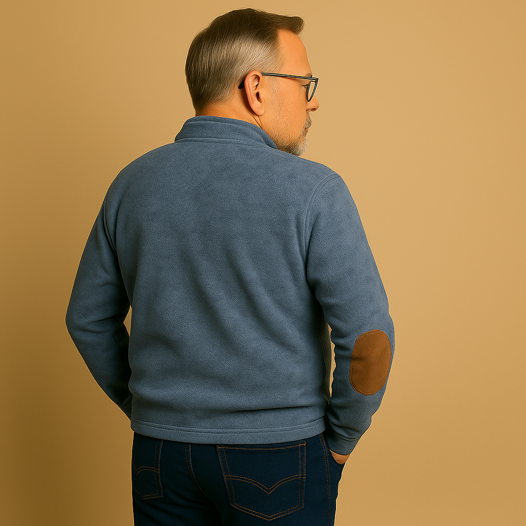 תמר מצב | סוודר קלסי עם חצי רוכסן