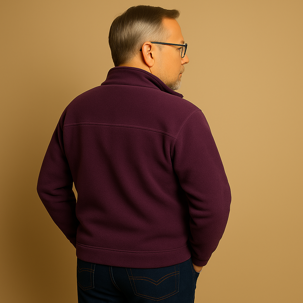 תמר מצב | סוודר קלסי עם רוכסן חצי