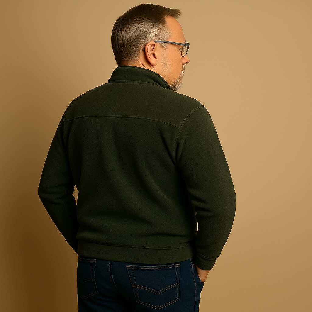 תמר מצב | סוודר קלסי עם רוכסן חצי