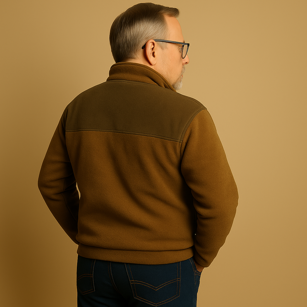 תמר מצב | סוודר קלסי עם רוכסן חצי