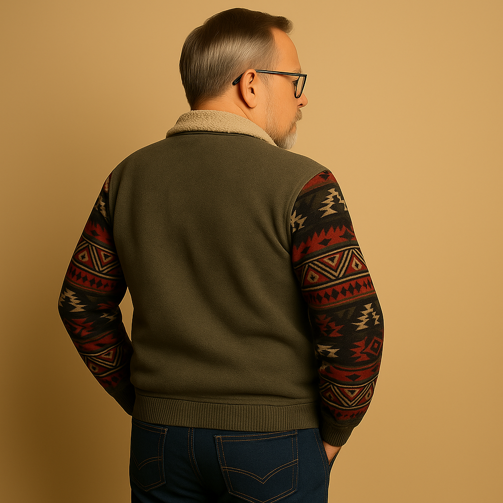 תמר מצב | סוודר קלאסי עם רוכסן חצי