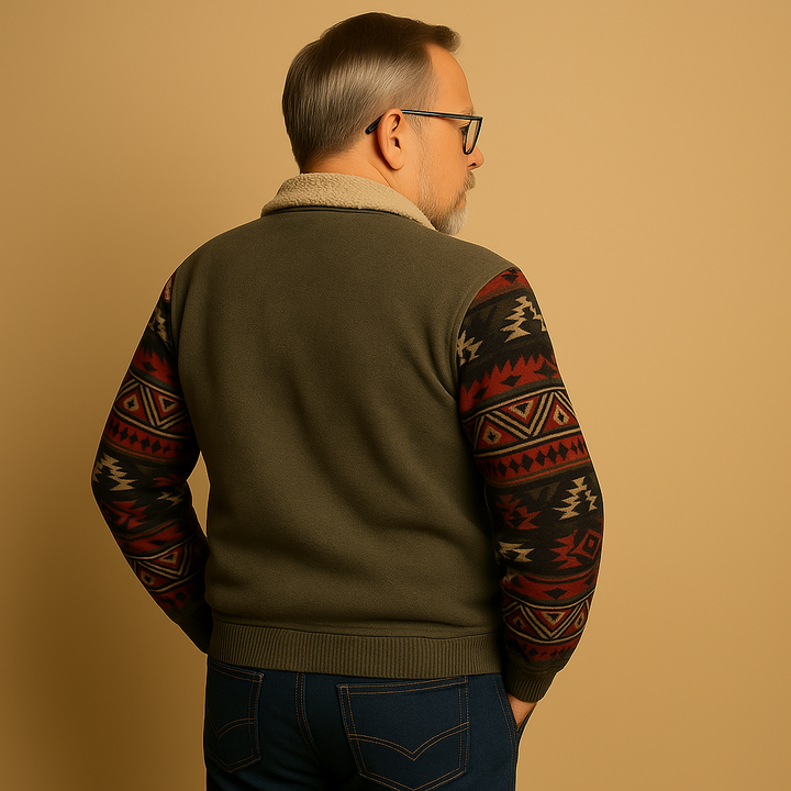 תמר מצב | סוודר קלאסי עם רוכסן חצי