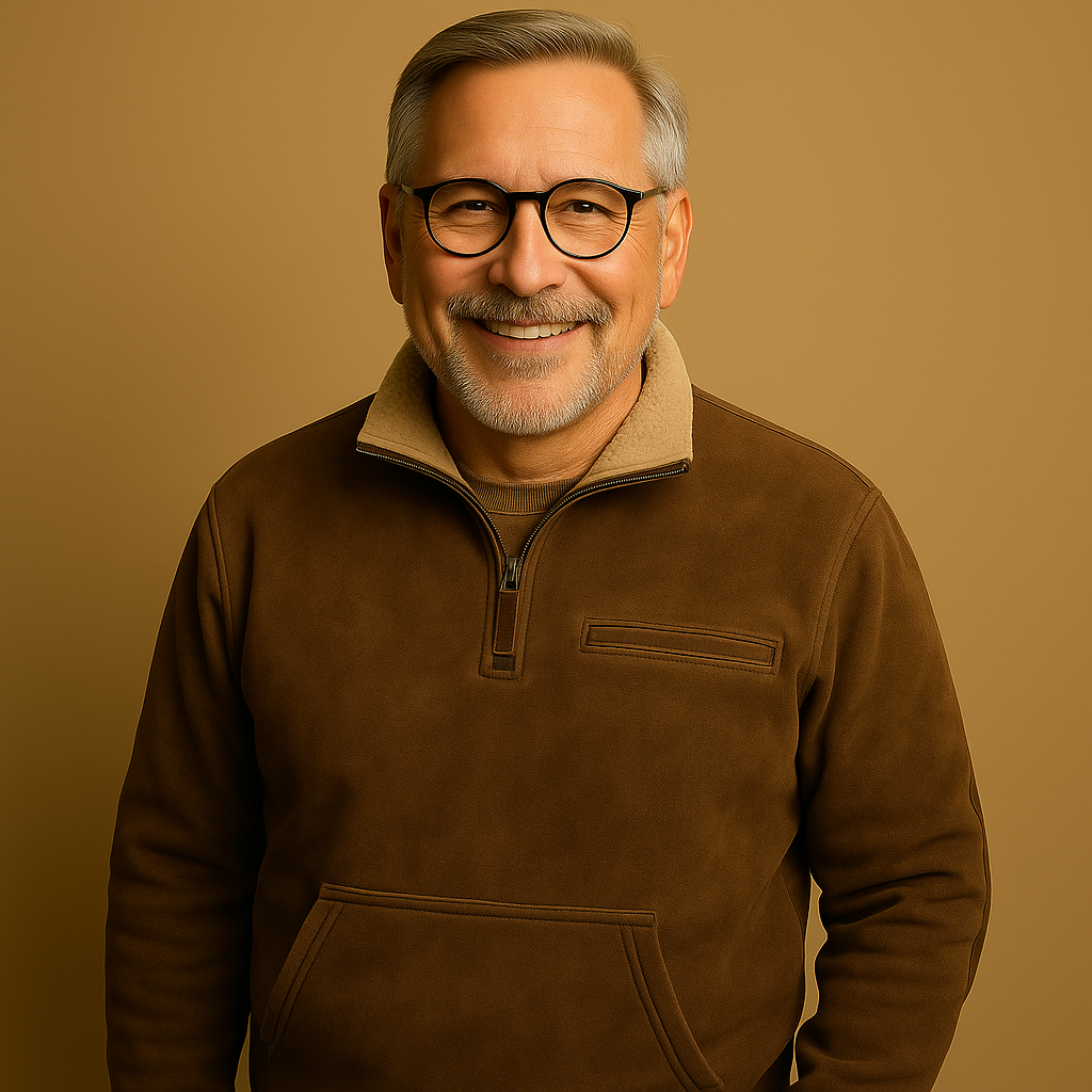 תמר מצב | סוודר קלאסי עם חצי רוכסן