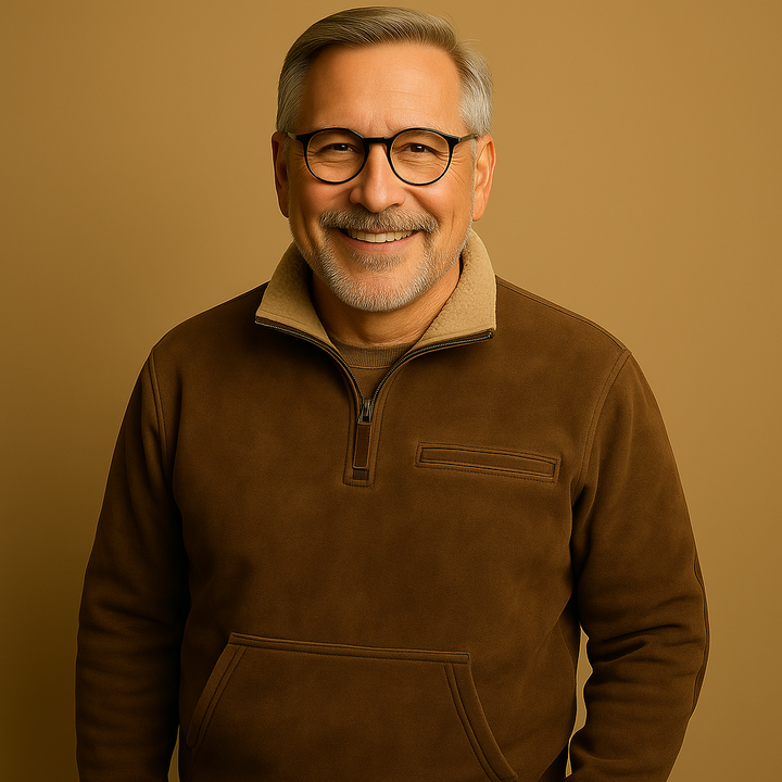 תמר מצב | סוודר קלאסי עם חצי רוכסן