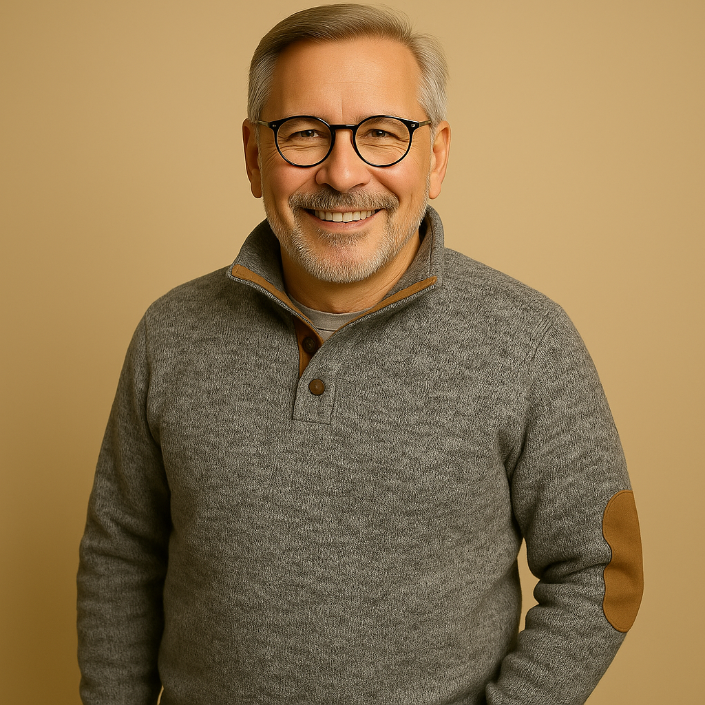 תמר מצב | סוודר קלאסי עם רוכסן חצי