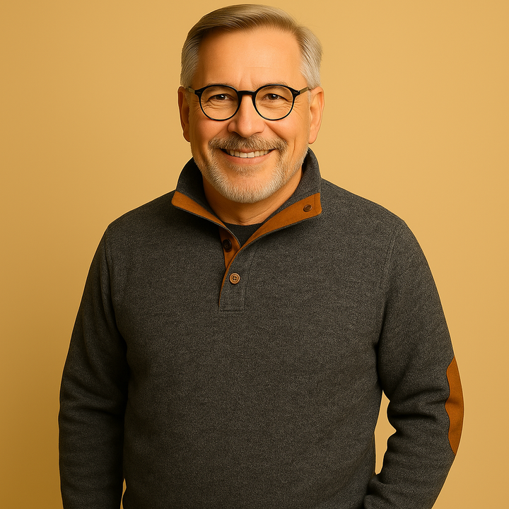 תמר מצב | סוודר קלאסי עם רוכסן חצי