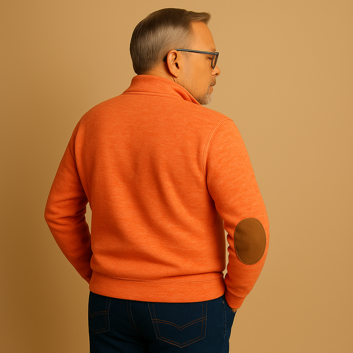 תמר מצב | סוודר קלאסי עם רוכסן חצי