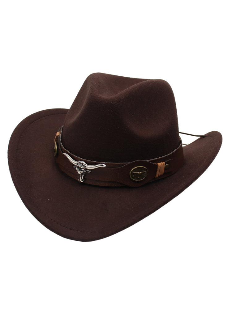 Western Bull Head Decorative Cowboy and Cowgirl Hat