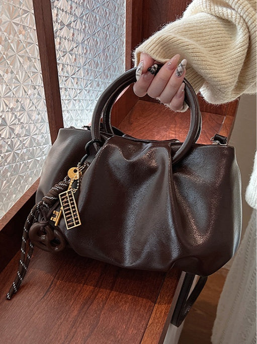 Pleated Cloud Crossbody Handbag - Lightweight and Stylish